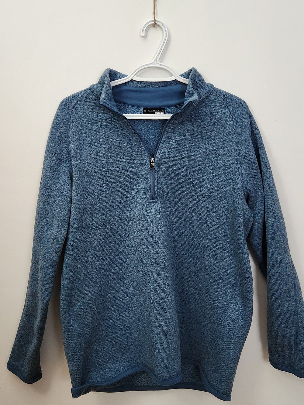 Women's Blue Quarter-Zip Sweater